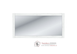 SUDBURY W, zrcadlo nástěnné 124,8x60cm, dub craft bílý