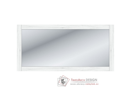 SUDBURY W, zrcadlo nástěnné 124,8x60cm, dub craft bílý
