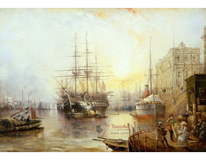 A-2001 Claude Thomas Stanfield Moore - Cvičná loď Fisgard v Greenwich 1877