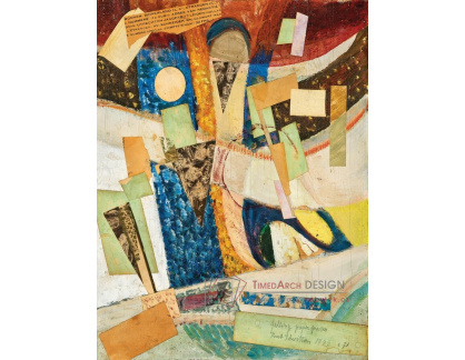 A-8050 Kurt Schwitters - Zátiší s padajícími papírovýmmi kousky