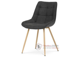 CT-394 BK2, jídelní židle, dub / látka černá