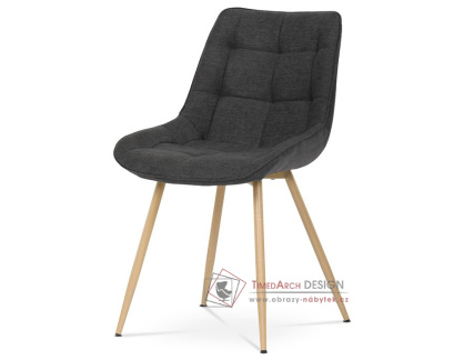 CT-394 BK2, jídelní židle, dub / látka černá