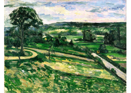 VR10-53 Paul Cézanne - Stromy v zatáčce silnice