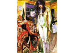 VEM13-151 Edvard Munch - Modelka u proutěného křesla