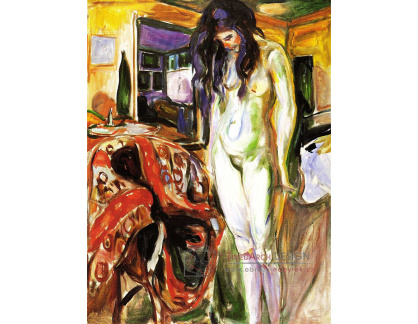 VEM13-151 Edvard Munch - Modelka u proutěného křesla