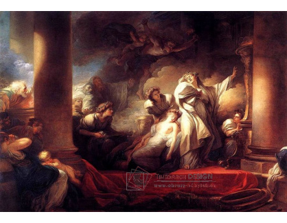 VJHF 24 Jean-Honoré Fragonard - Velekněz Coresus obětuje Callirhoe