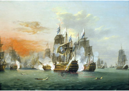 VL161 Thomas Luny - Bitva u Svatých 12.4.1782