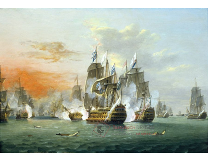 VL161 Thomas Luny - Bitva u Svatých 12.4.1782