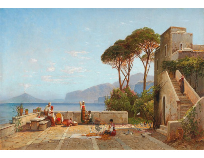 DDSO-1633 Hermann David Salomon Corrodi - Scéna z Capri
