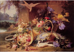 VKZ 182 Eugene Bidau - Elegantní zátiší s květinami