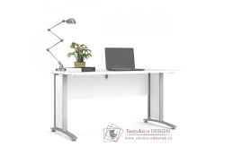 OFFICE 80400/71, psací stůl, silver grey / bílá