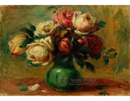 A-2474 Pierre-Auguste Renoir - Růže ve váze