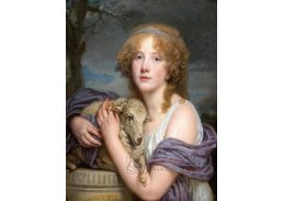 A-8027 Jean Baptiste Greuze - Dívka s beránkem