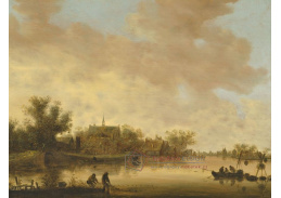 A-8695 Jan Van Goyen - Říční krajina s rybáři