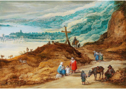 DDSO-5122 Jan Brueghel  a Joos de Momper - Široká hornatá krajina s cestujícími