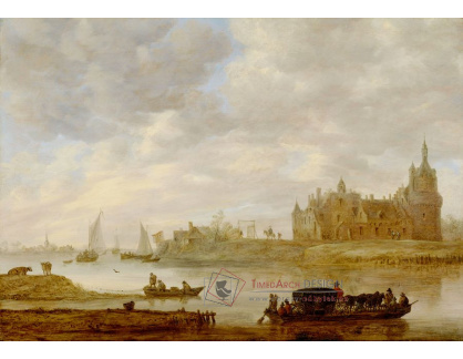 D-7329 Jan van Goyen - Pohled na hrad Duurstede