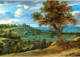 D-9469 Jacques d Arthois - Rozsáhlá krajina s hradem