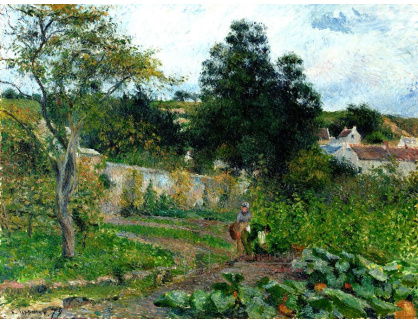VCP-418 Camille Pissarro - Zeleninová zahrada u Hermitage