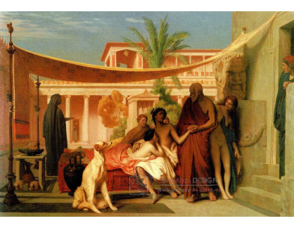 VF113 Jean-Lon Gerome - Sokratés hledá Alcibiades v domě Aspasia