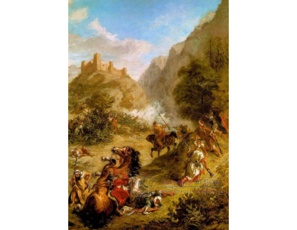 VEF 45 Eugene Ferdinand Victor Delacroix - Bitva Arabů v horách