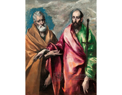 XV-478 El Greco - Svatý Petr a a svatý Pavel