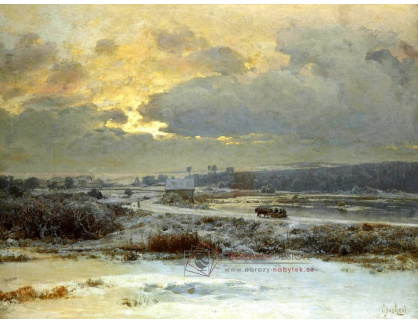 A-1842 Vladimir Donatovič Orlovsky - Trojspřeží na sněhu