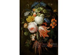 A-2685 Abraham Mignon - Zavěšená kytice květin