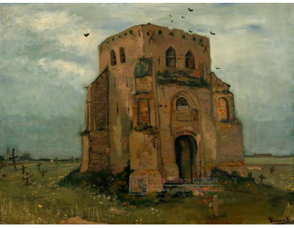 A-3195 Vincent van Gogh - Stará kostelní věž v Nuenen