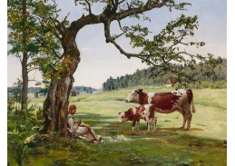 A-8616 Antoni Jezierski - Odpočívající pastýřka