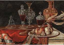 D-5892 Christian Berentz - Zátiší s ovocem, sklenicemi a džbánem