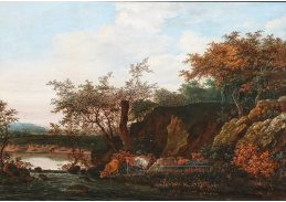 D-5904 Jacob van Ruysdael - Lesní krajina s dobytkem