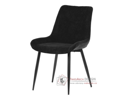 DCL-218 BK2, jídelní židle, černá / látka černá