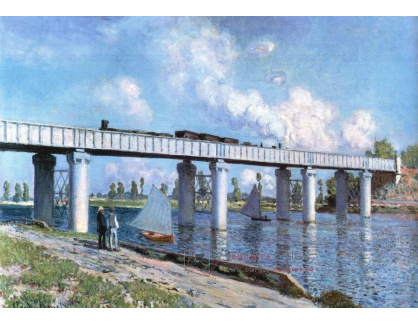 VCM 4 Claude Monet - Železniční most v Argenteuil