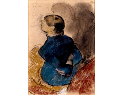 VR6-47 Edgar Degas - Mladá žena v modrém