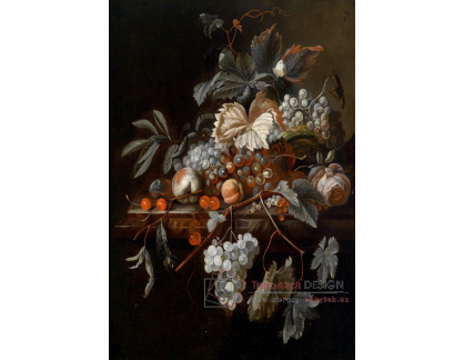VKZ 463 Neznámý autor - Zátiší s květinami a ovocem