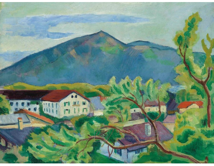 A-6058 August Macke - Jarní krajina v Tegernsee