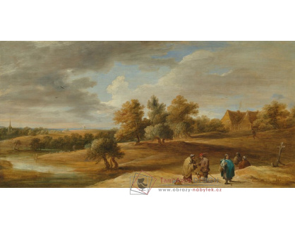 A-8787 David Teniers - Široká krajina s věštcem