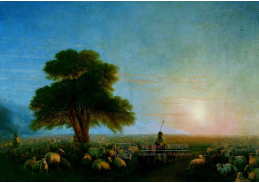 DDSO-3626 Ivan Konstantinovič Ajvazovskij - Pastýři s stádo ovcí