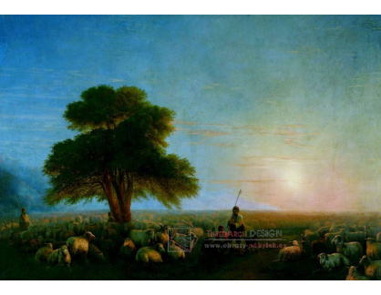 DDSO-3626 Ivan Konstantinovič Ajvazovskij - Pastýři s stádo ovcí