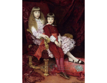 VSO180 Gabriel-Joseph-Marie-Augustin Ferrier - Portrét dětí vévody de Guise