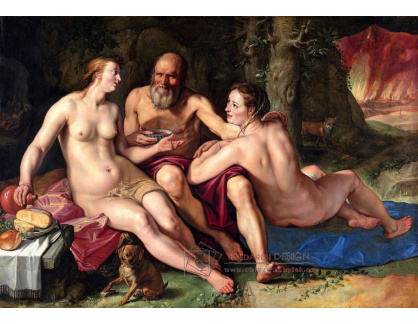 KO I-395 Hendrick Goltzius - Lot a jeho dcery