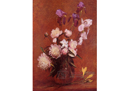 VKZ 153 Henri Fantin-Latour - Kytice pivoněk a kosatce