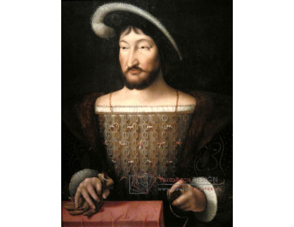 PORT-355 Joos van Cleve - Portrét Františka I, krále Francie