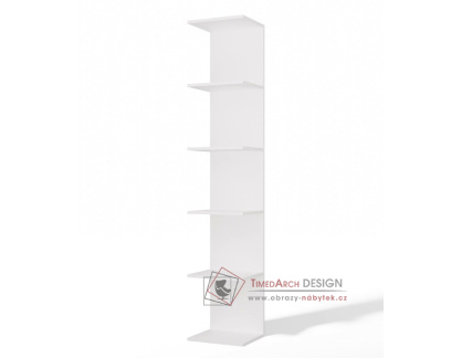 POPPY 6P, policový regál, bílá