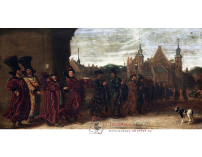 A-1286 Sybrand van Beest - Vyslanci moskevského cara na cestě do Parlamentního shromáždění v Haagu 4. list