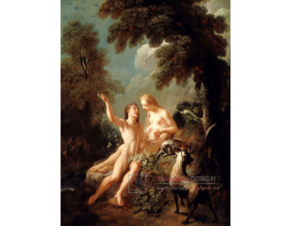 A-4606 Jean-Joseph Dumons - Adam a Eva v ráji