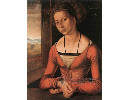 VR12-51 Albrecht Dürer - Portrét mladé ženy se spletenými vlasy