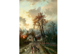 A-8478 Carl Hash - Večerní nálada na venkovské cestě