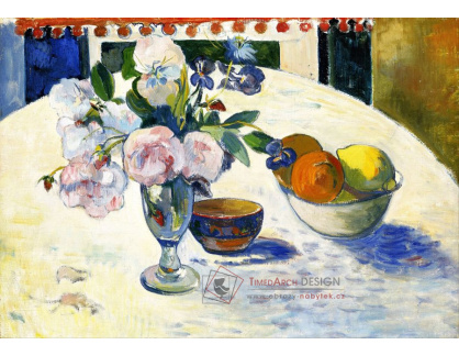 VPG 8 Paul Gauguin - Zátiší s květinami a ovocem