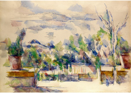 VR10-33 Paul Cézanne - Terasa na zahradě v Les Lauves